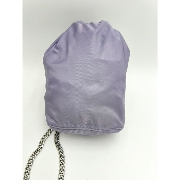 Prada Bucket Drawstring Pouch HandBag Nylon Vintage Purple Crossbody - Picture 4 of 16